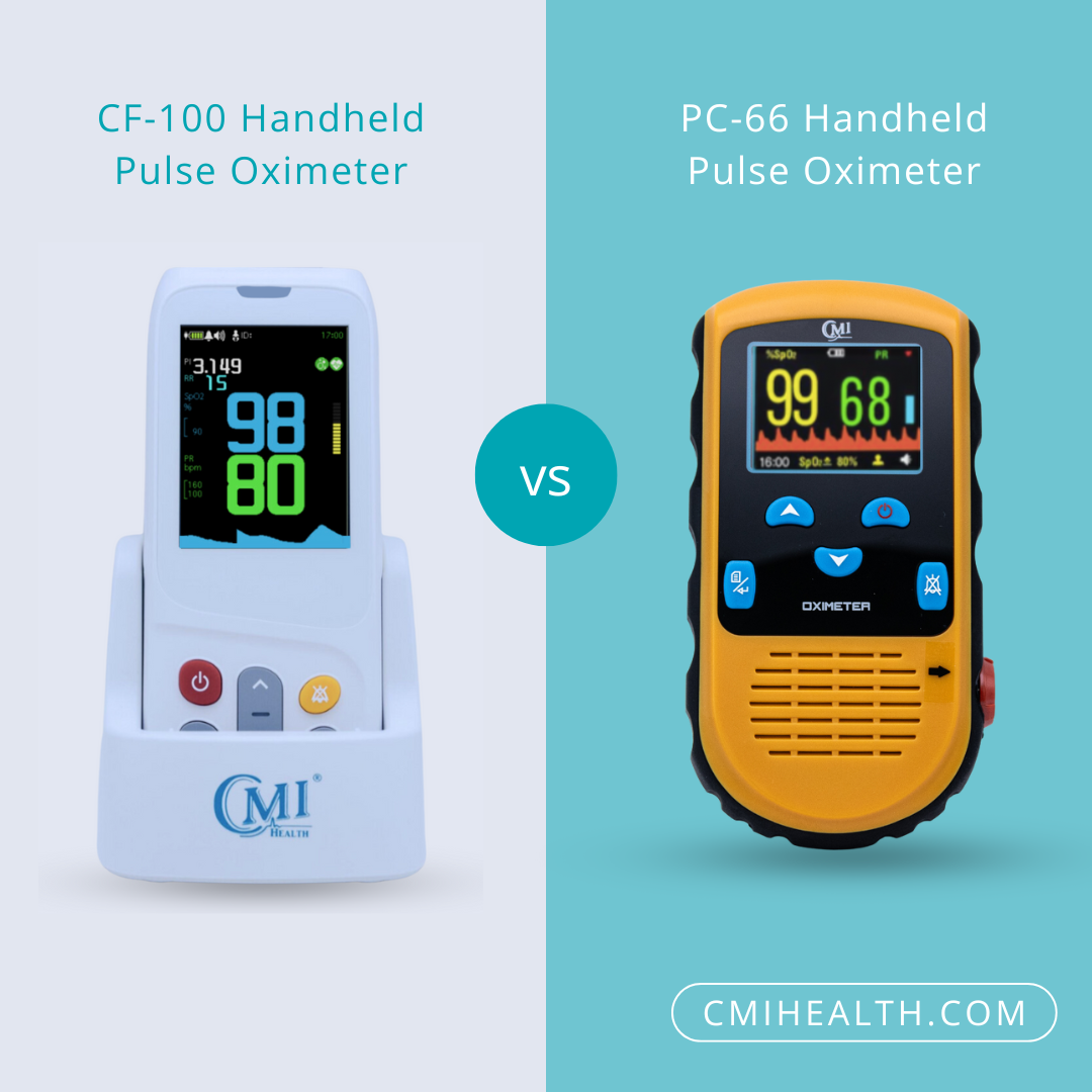 Key Differences between the CH-100 and PC-66 Pulse Oximeter