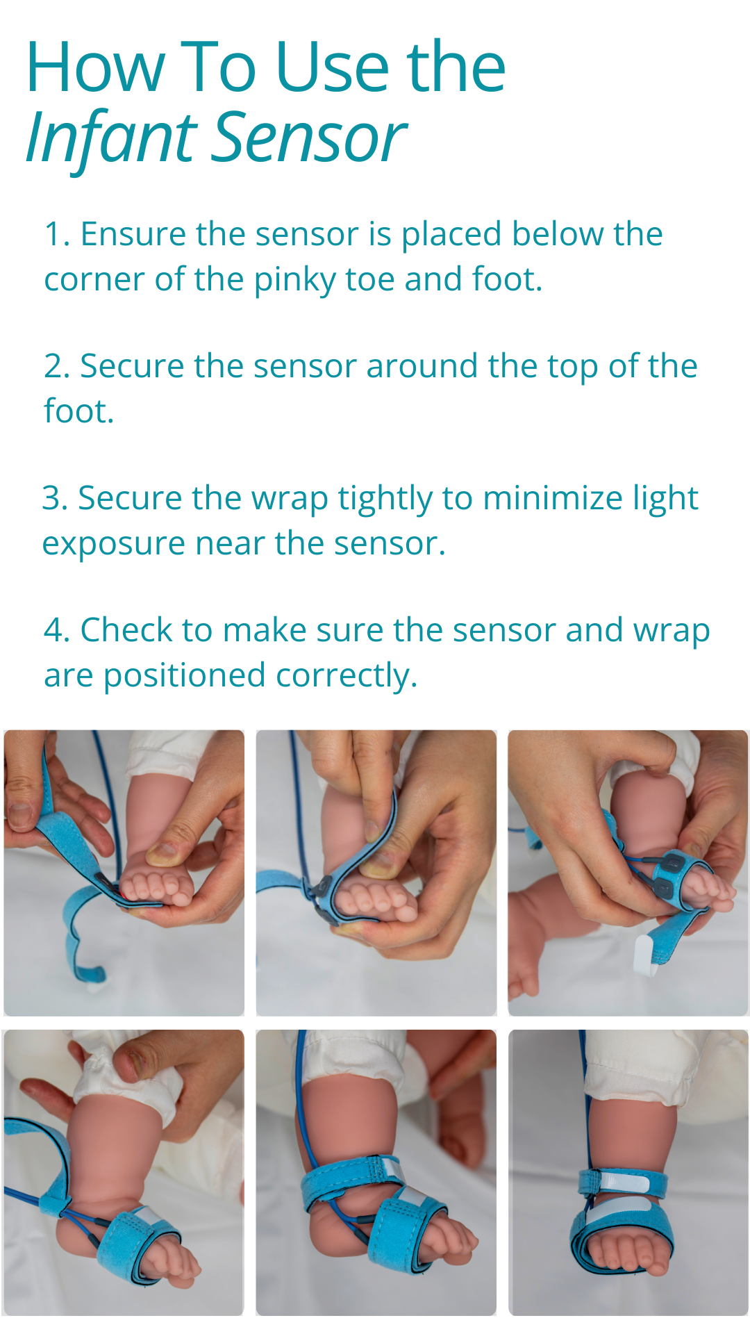 How-to position the CMI Health infant sensor on your baby