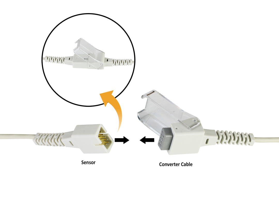 How to connect your sensor to the converter cable. 